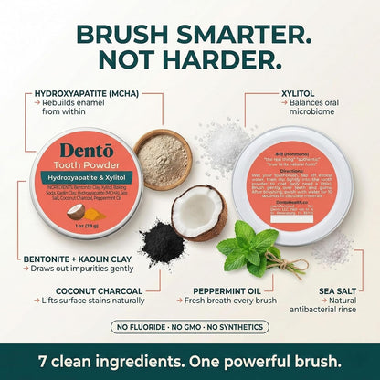 Whitening Tooth Powder Hydroxyapatite & Xylitol 1oz