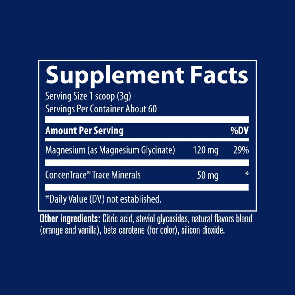 Trace Minerals Magnesium Glycinate Powder - Orange Dream 180g
