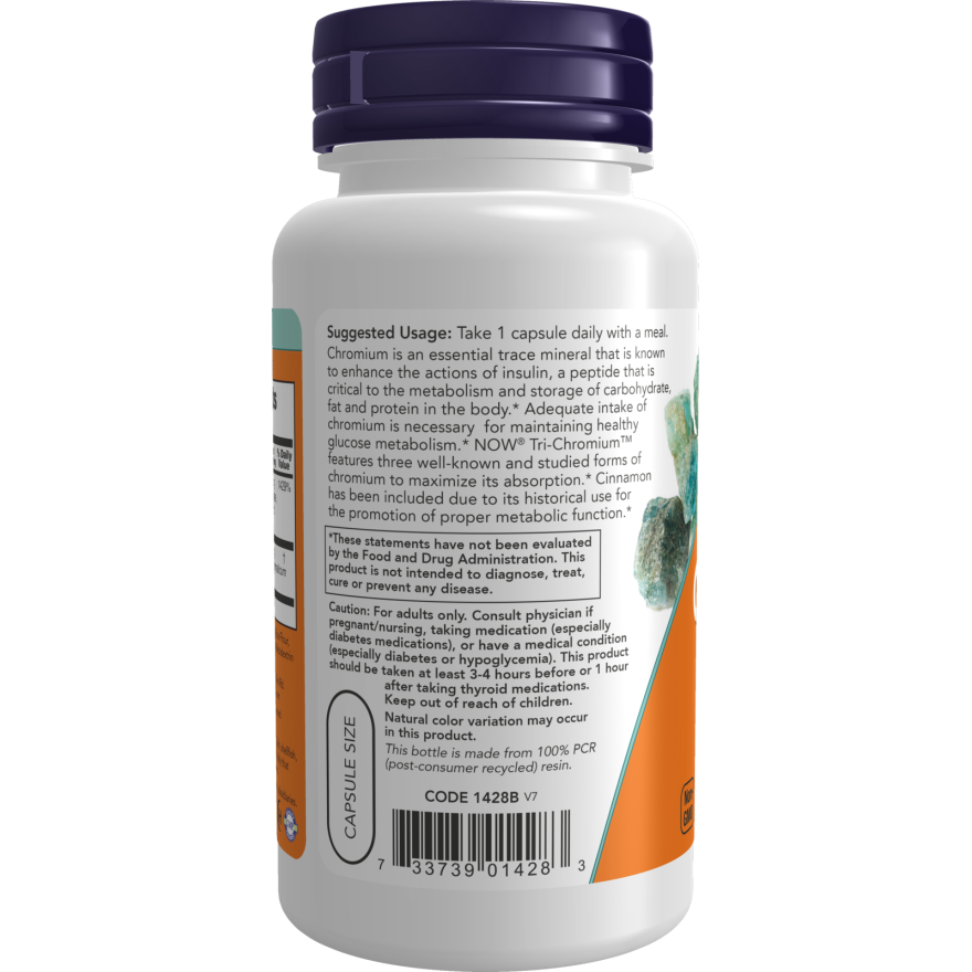 Tri-Chromium™ 500 mcg with Cinnamon Veg Capsules-Minerals-AlchePharma