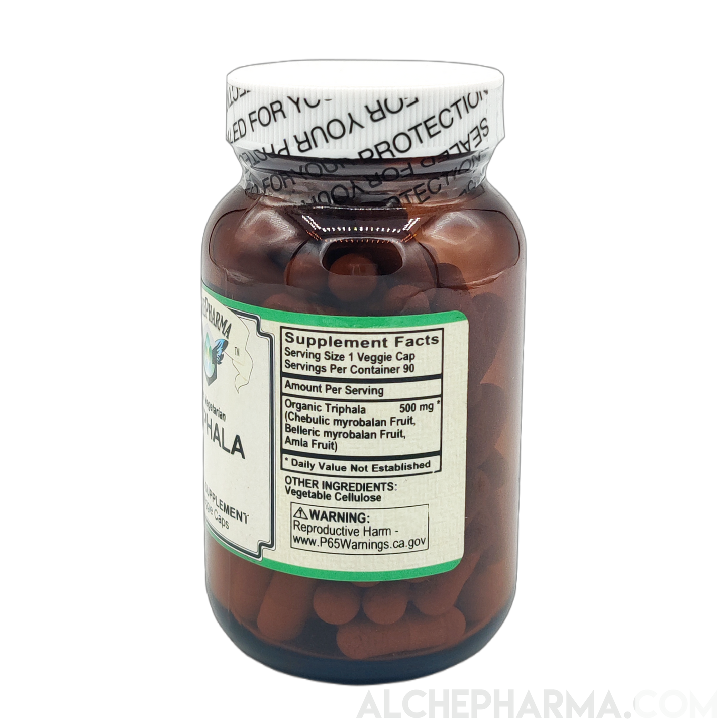 Triphala - 100% vegetarian (90 vcaps)-AlchePharma