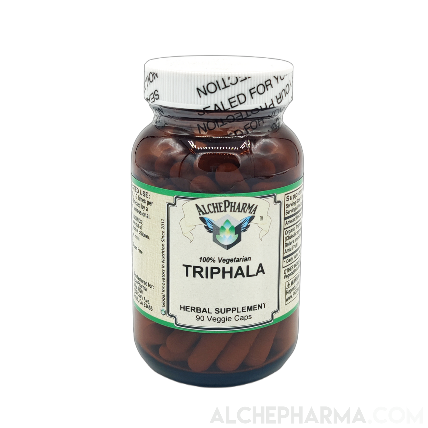 Triphala - 100% vegetarian (90 vcaps)-AlchePharma