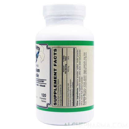 Triple Source Chewable Magnesium Aquamin® Citrate and Chelate Vegan, great tasting Berry Lemonade-Vitamins & Supplements-AlchePharma