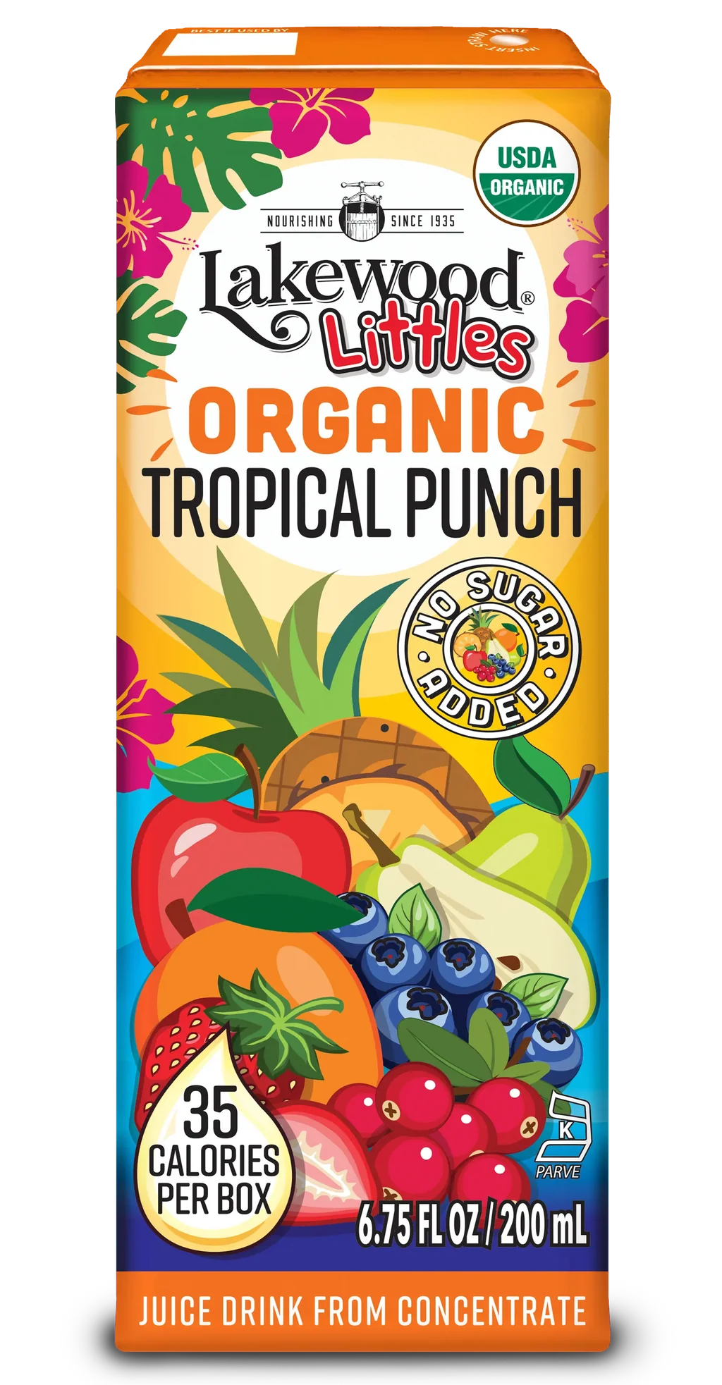 Lakewood Littles Organic Tropical Punch Juice Boxes