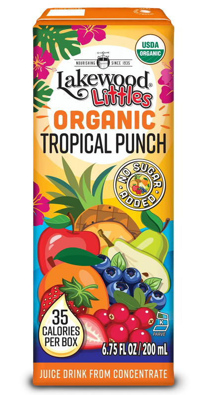 Lakewood Littles Organic Tropical Punch Juice Boxes