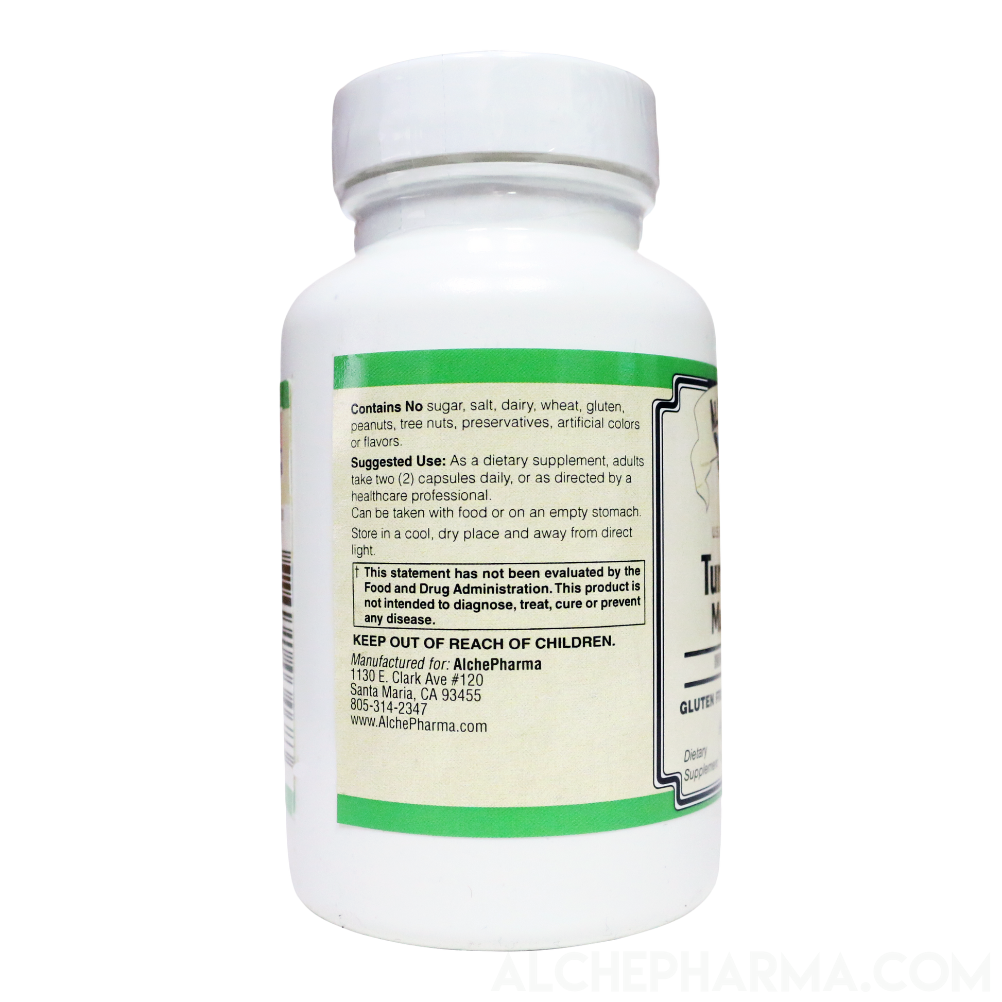 Turkey Tail Mushroom ( Organic Trametes Versicolor ) 40% polysaccharides Vegan-Mushrooms-AlchePharma