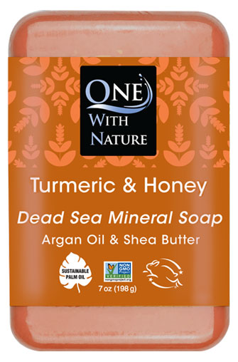 Turmeric & Honey Soap with Dead Sea Minerals, Argan Oil & Shea Butter, Essential Oil