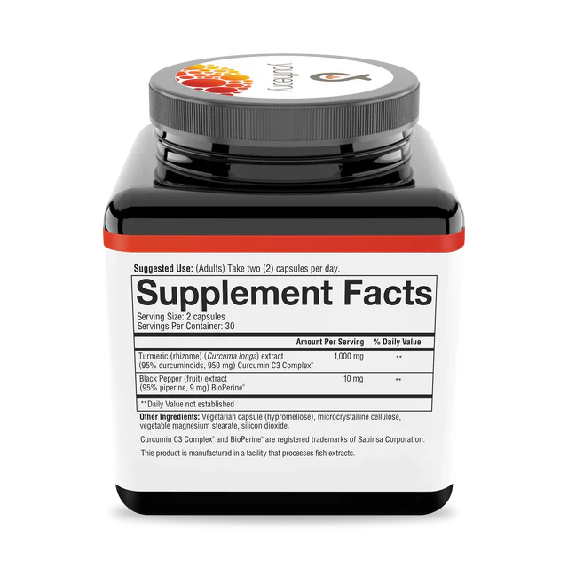 Turmeric Extra Strength 60 Veg Caps-Herbs-AlchePharma