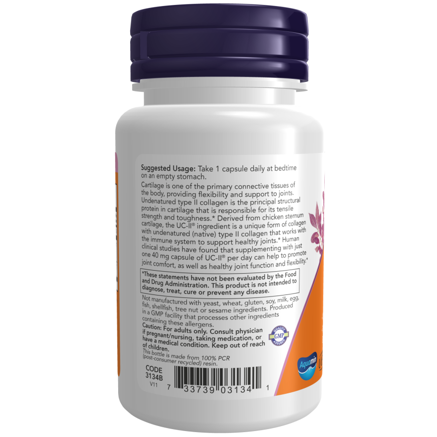 UC-II TYPE II COLLAGEN 40 MG 120 VCAPS-Joint Products-AlchePharma