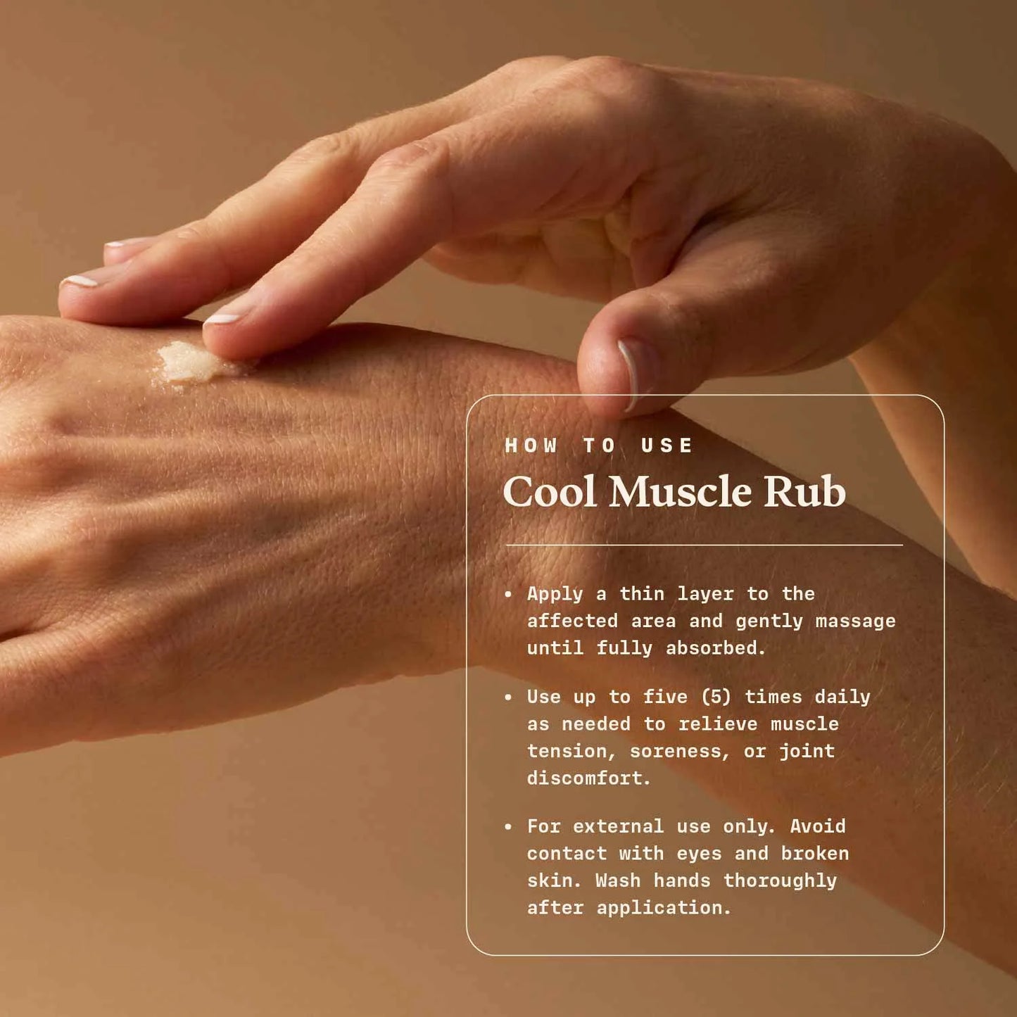 Cool Muscle Rub - Sore Muscle Relief - 1 Oz