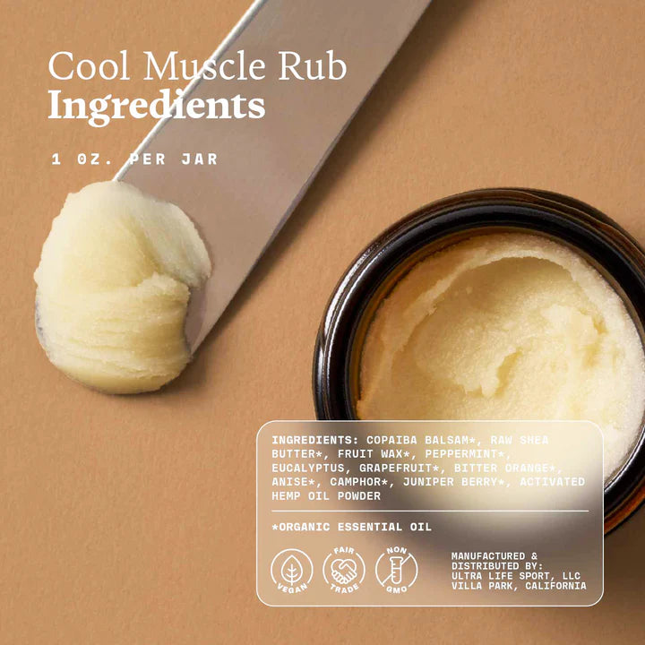 Cool Muscle Rub - Sore Muscle Relief - 1 Oz