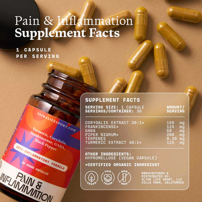Pain & Inflammation - 30 Veggie Capsules