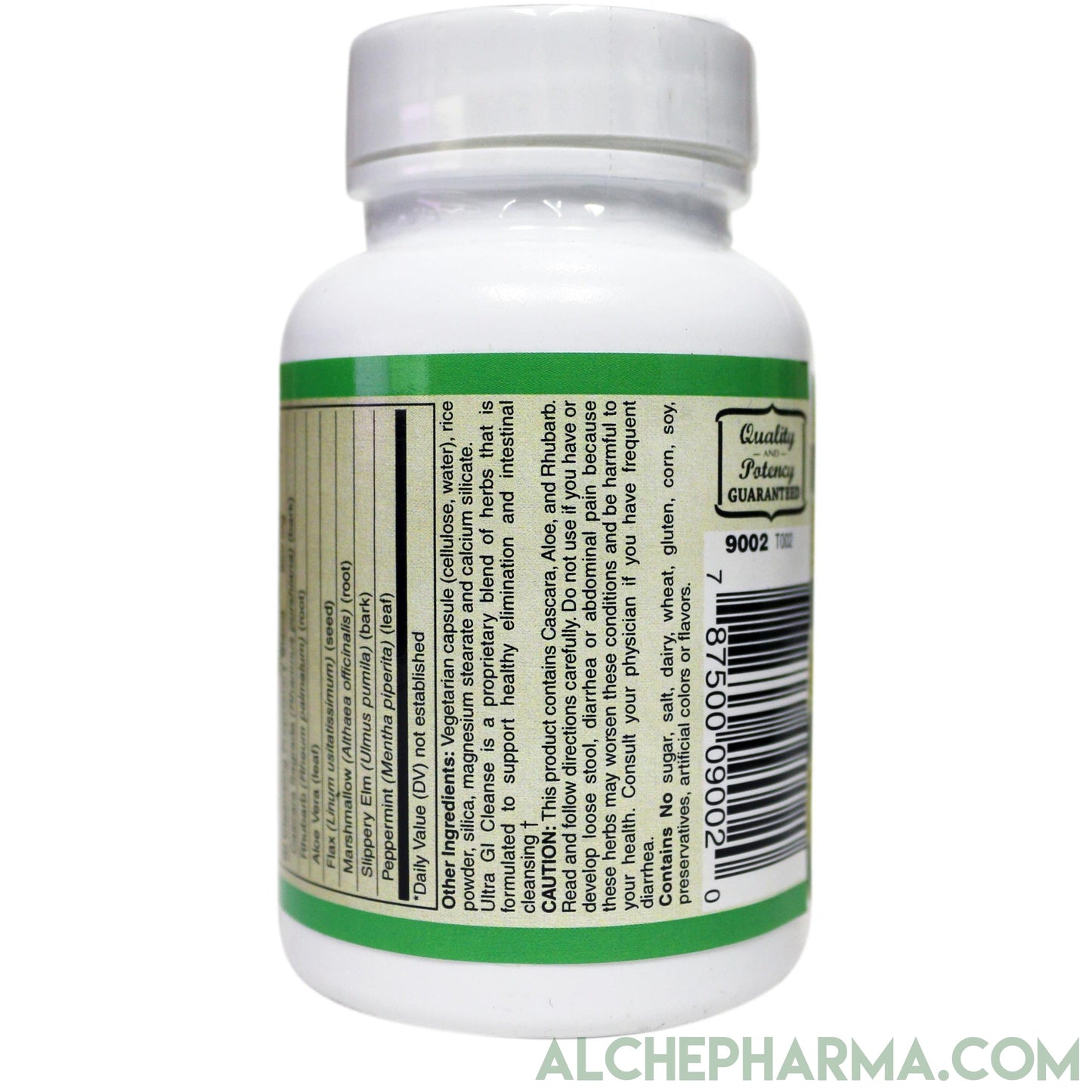 ULTRA GI CLEANSE (No Harsh Laxatives) w/ demulcent and carminative properties that soothe the mucosal lining.-cleanse-AlchePharma