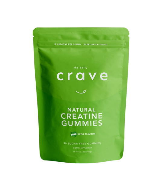 The Daily Crave - Sour Apple Creatine Gummies (1 month supply)