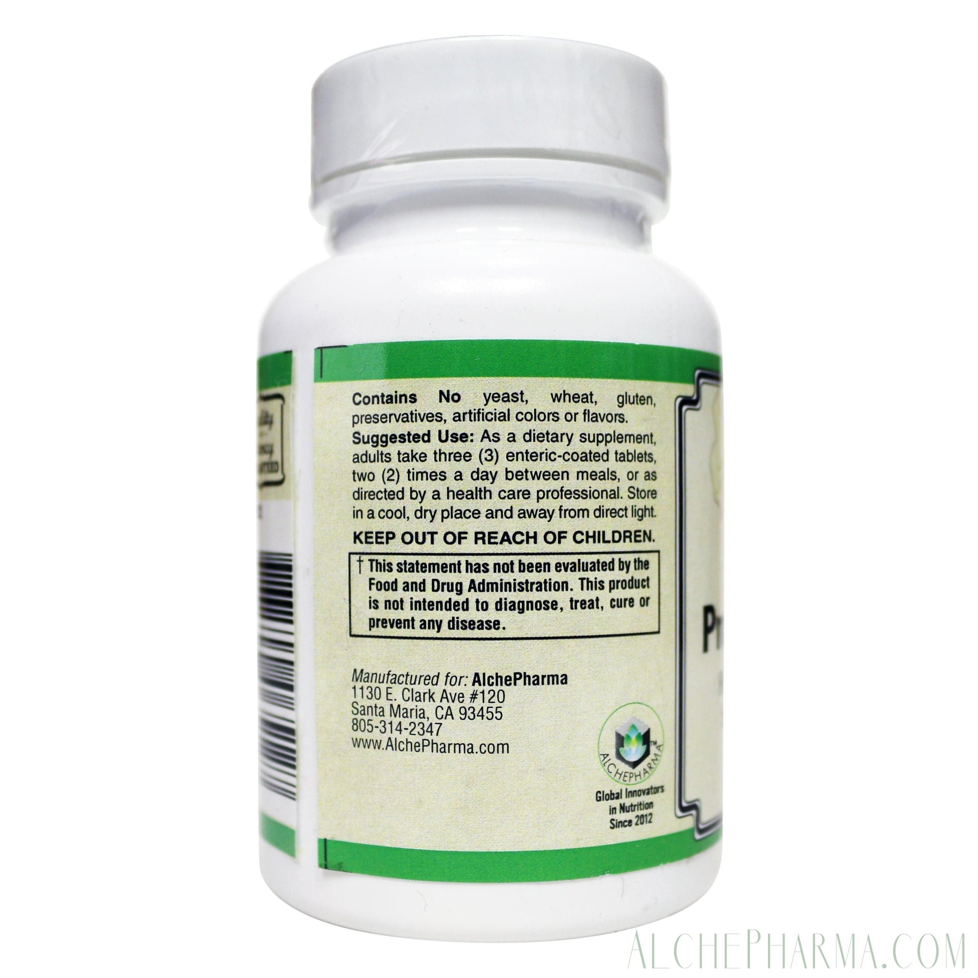 Ultra Proteo-Zimes™ - (USP) Highest commercial concentrations available of: Chymotrypsin, Trypsin, Pancreatin, Papain and Bromelain-enzymes-AlchePharma