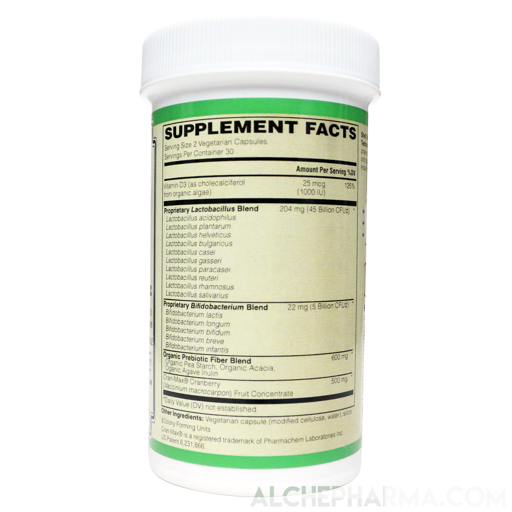 Urinary Formula - 50 Billion Probiotic Multi Strain w/Pre-Biotic and Cran-Max®️-Probiotics-AlchePharma