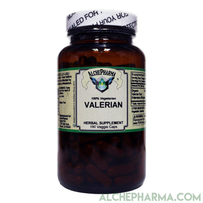 Valerian Root 500mg Capsules- Organic Valeriana officinalis-AlchePharma
