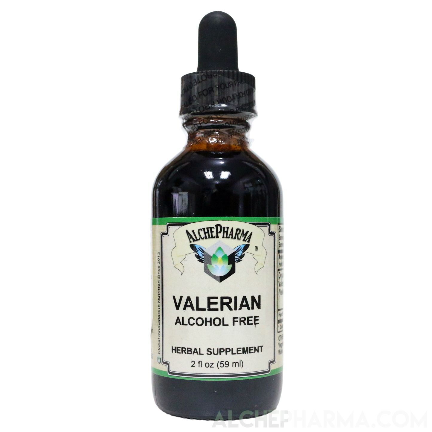 Valerian Root Tincture ( Organic Fresh and Dry, Alcohol Free) Valeriana officinalis-Herbs-AlchePharma