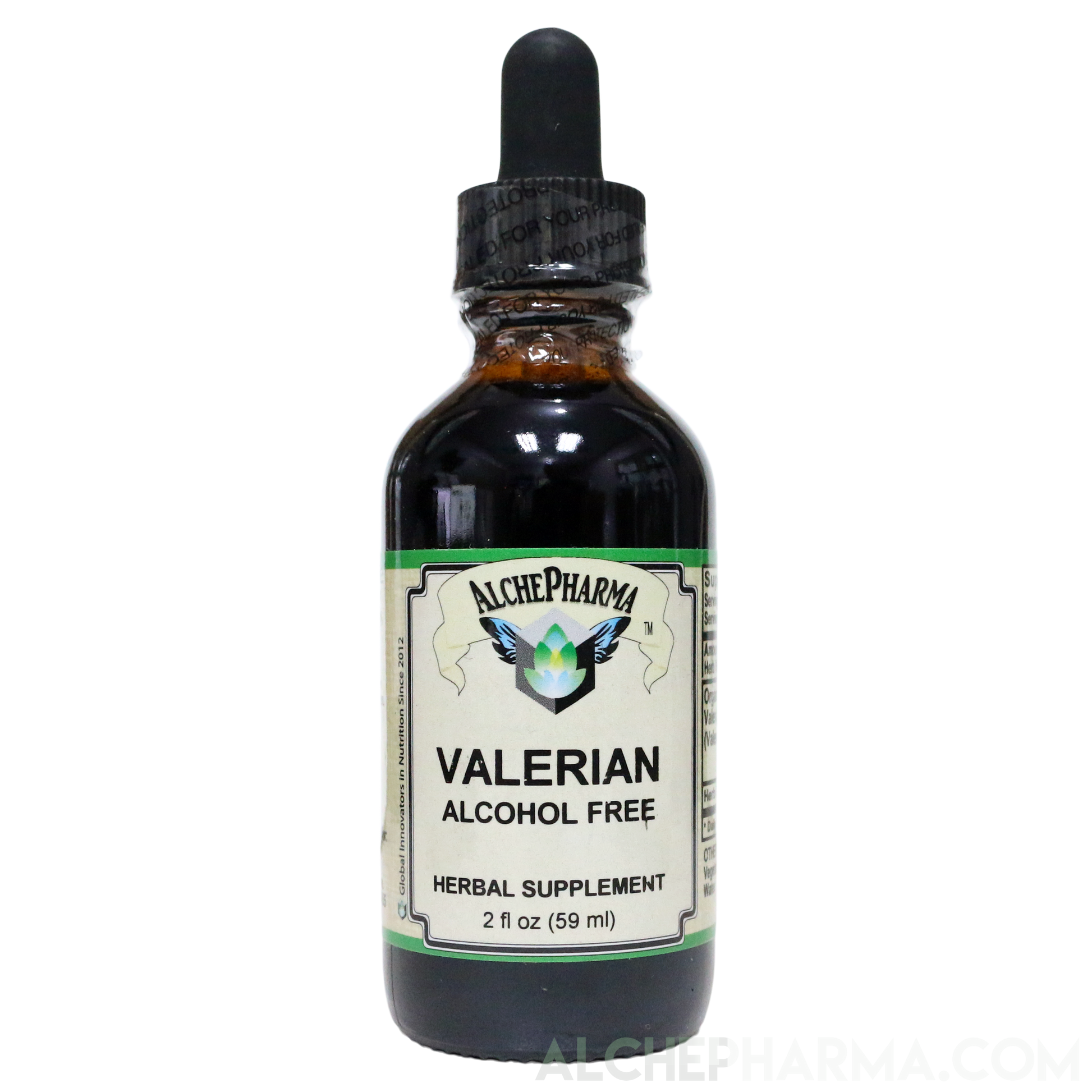 Valerian Root Tincture ( Organic Fresh and Dry, Alcohol Free) Valeriana officinalis-Herbs-AlchePharma