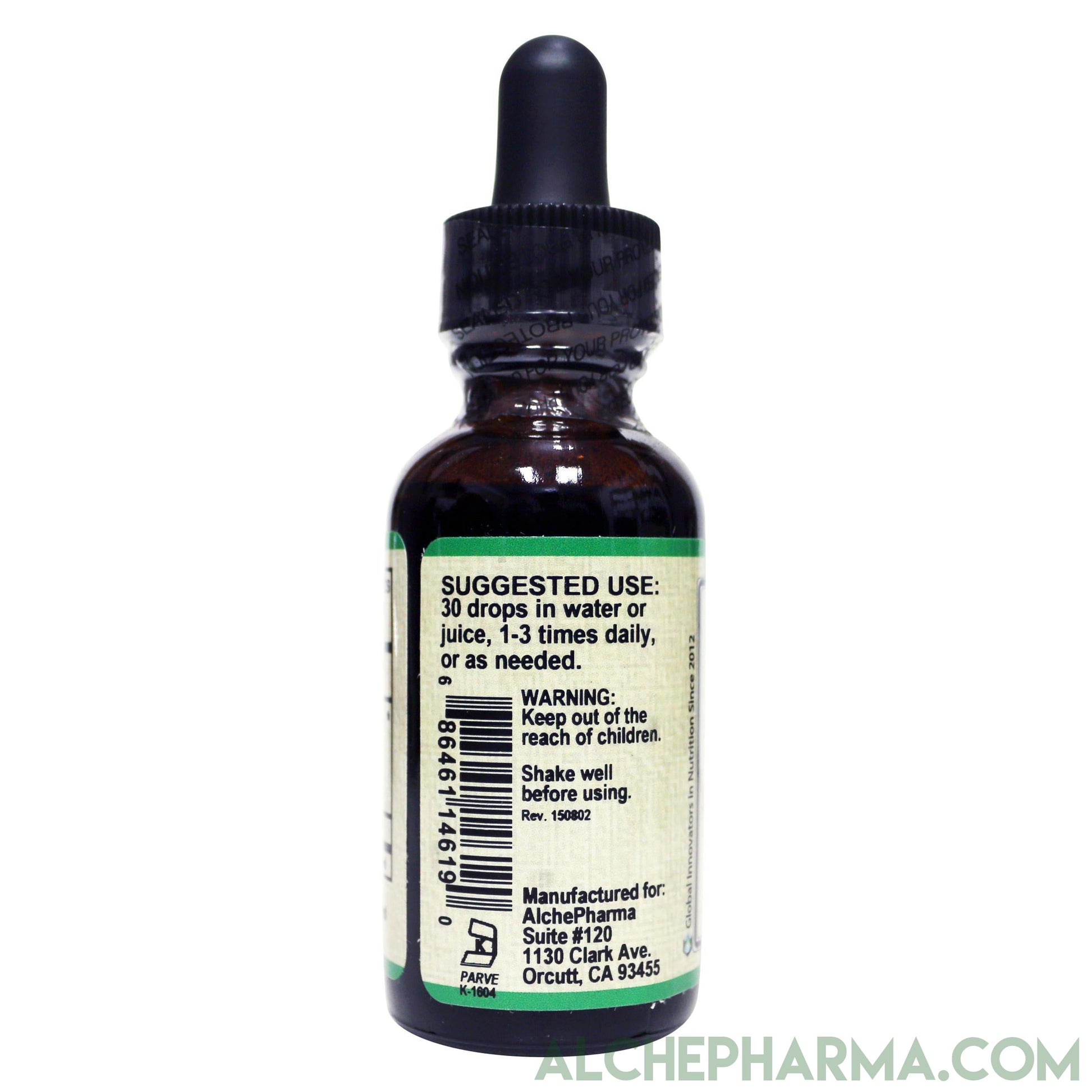 Valerian Root Tincture ( Organic Fresh and Dry, Alcohol Free) Valeriana officinalis-Herbs-AlchePharma