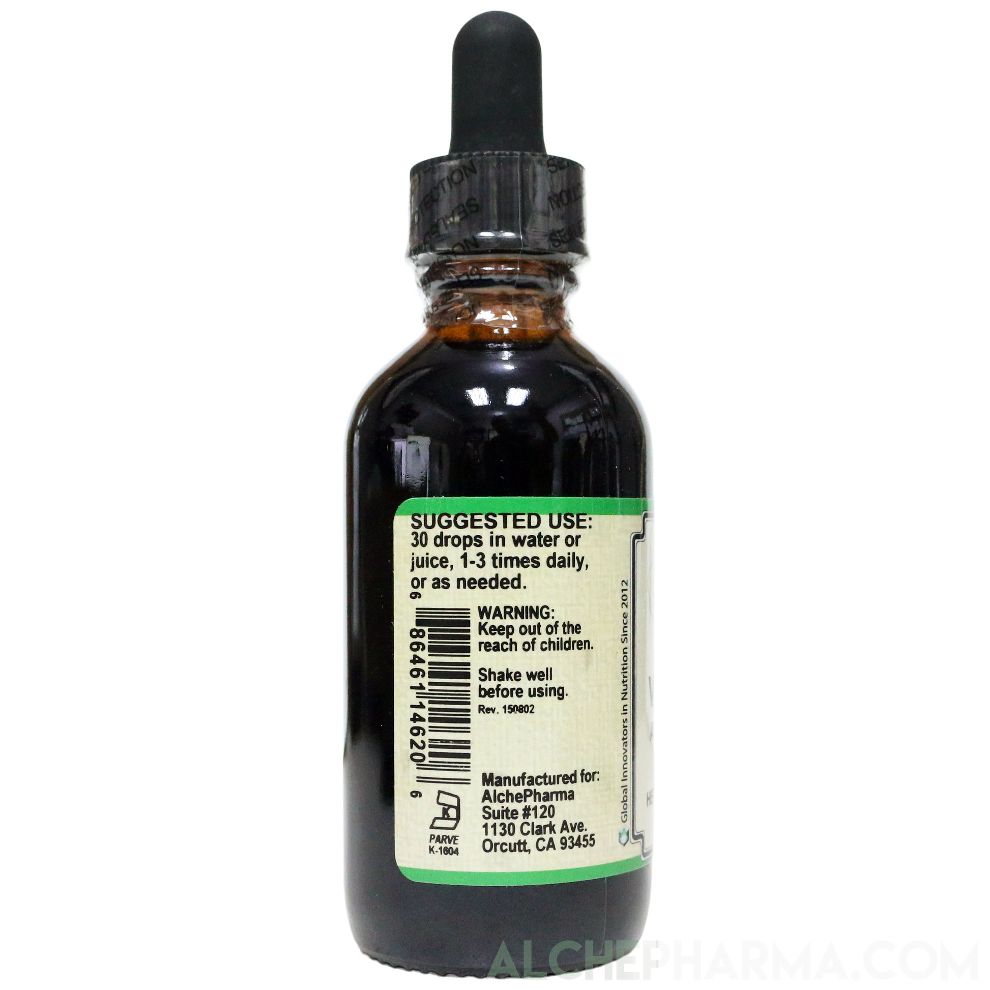 Valerian Root Tincture ( Organic Fresh and Dry, Alcohol Free) Valeriana officinalis-Herbs-AlchePharma