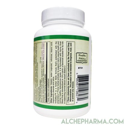ViriloMax™-Men's Virility Support, with Horny Goat Weed (10% icariins ) and Korean Ginseng-Male Libido-AlchePharma