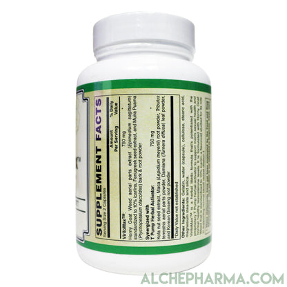 ViriloMax™-Men's Virility Support, with Horny Goat Weed (10% icariins ) and Korean Ginseng-Male Libido-AlchePharma