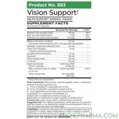 Vision Support- w/ Patented FloraGLO®, Betatene® & L-OptiZinc® ( Professional Formula )-Vision-AlchePharma