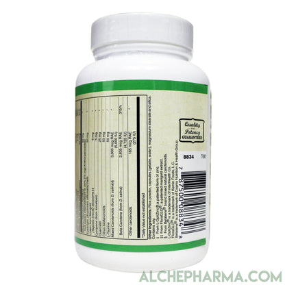 Vision Support- w/ Patented FloraGLO®, Betatene® & L-OptiZinc® ( Professional Formula )-Vision-AlchePharma