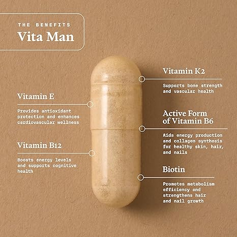 Vita Man - Men's Multivitamin & Vitality Formula - 30 Capsules