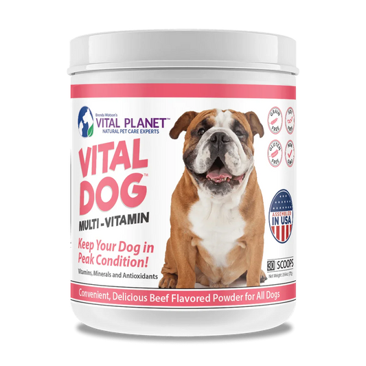 Vital Dog Multi-Vitamin 2.64 Oz. Powder (Beef Flavored)-Pet Supplements-AlchePharma