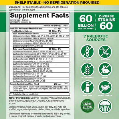 Vital Flora Adult 55+ Daily Probiotic-Probiotic-AlchePharma