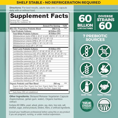 Vital Flora Men 55+ Probiotic-Probiotic-AlchePharma