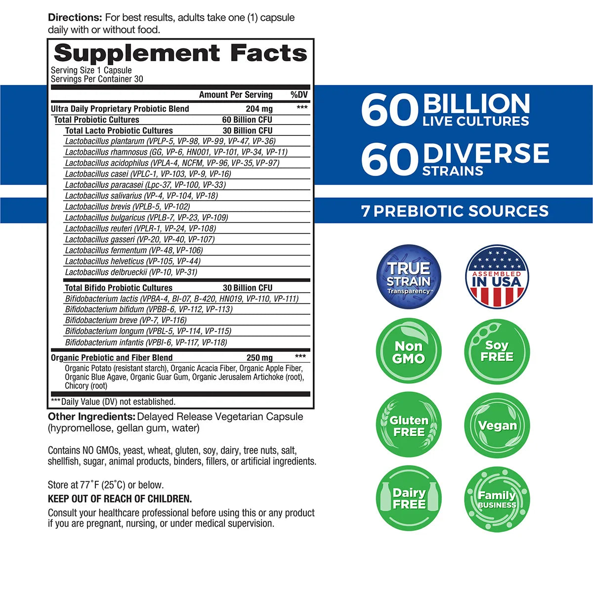 Vital Flora Ultra Daily Probiotic-Probiotic-AlchePharma