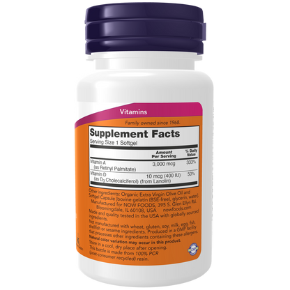 Vitamin A & D 10,000/400 IU Softgels-Vitamins-AlchePharma