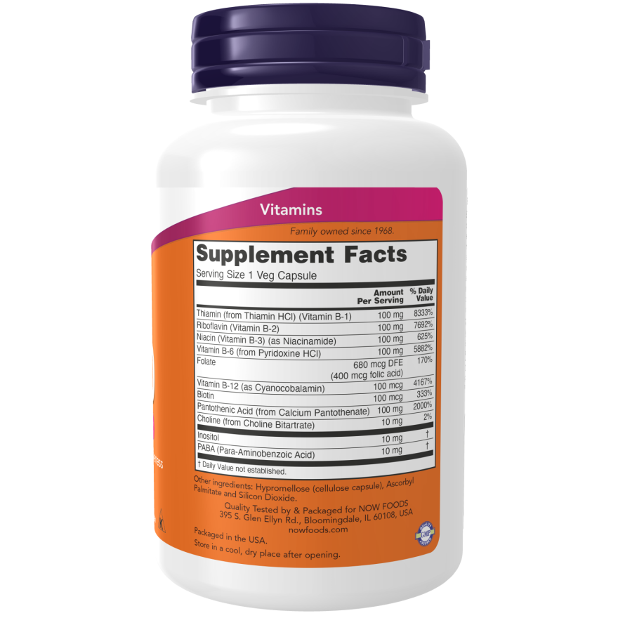 Vitamin B-100 Veg Capsules-Vitamins-AlchePharma