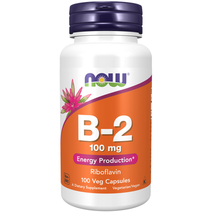 Vitamin B-2 100 mg Veg Capsules-Vitamins-AlchePharma