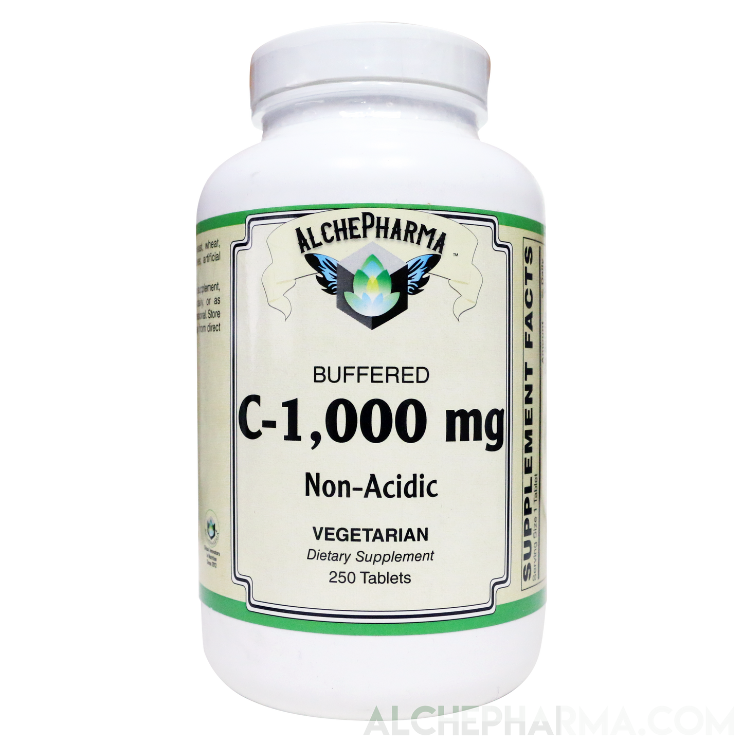 Vitamin C 1000mg buffered calcium and sodium ascorbates with bioflavonoids tablets-AlchePharma