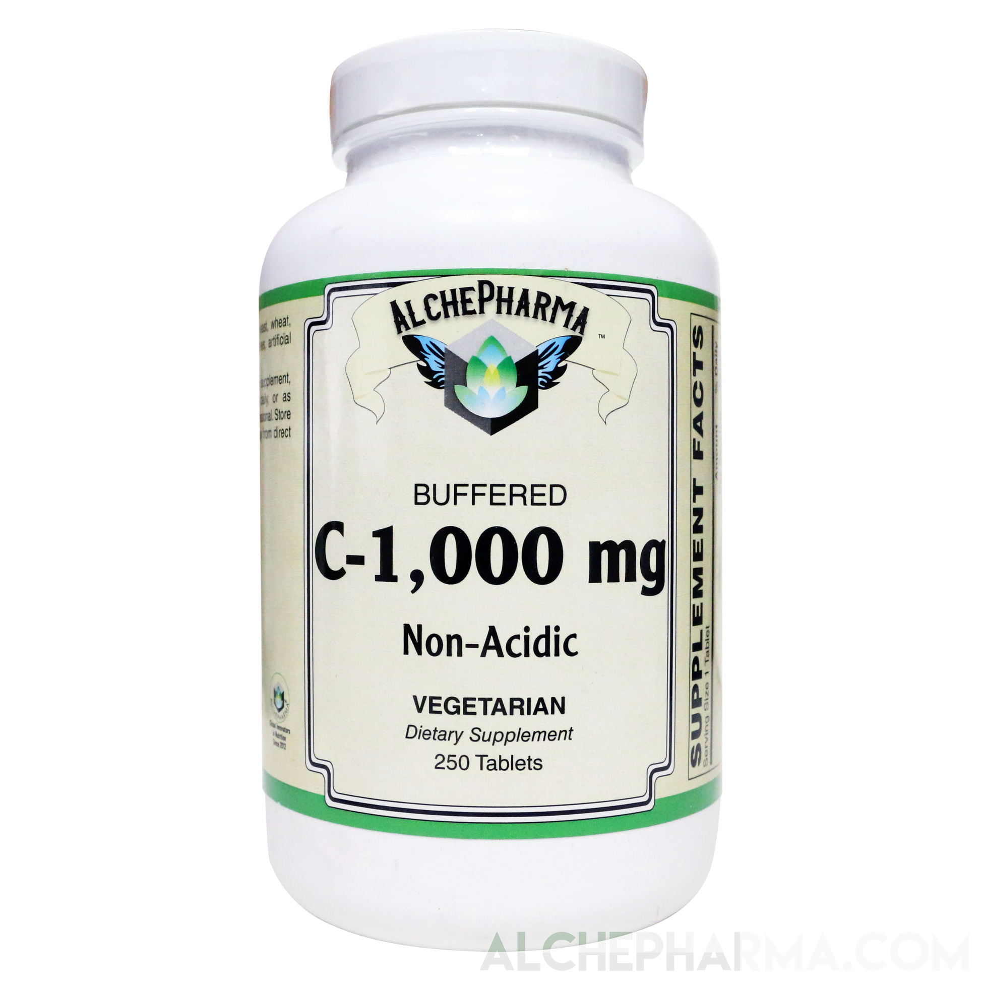 Vitamin C 1000mg buffered calcium and sodium ascorbates with bioflavonoids tablets-AlchePharma