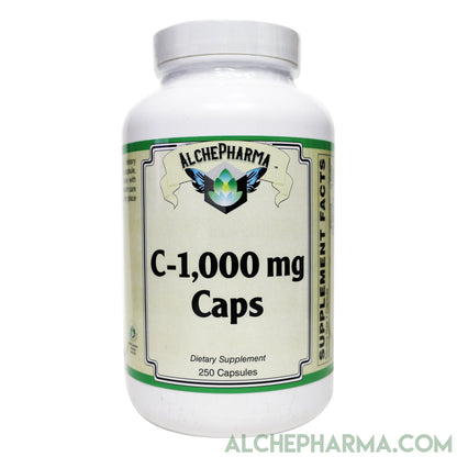 Vitamin-C 1,000mg w/ Citrus Bioflavonoids Complex Capsules-Vitamin-AlchePharma