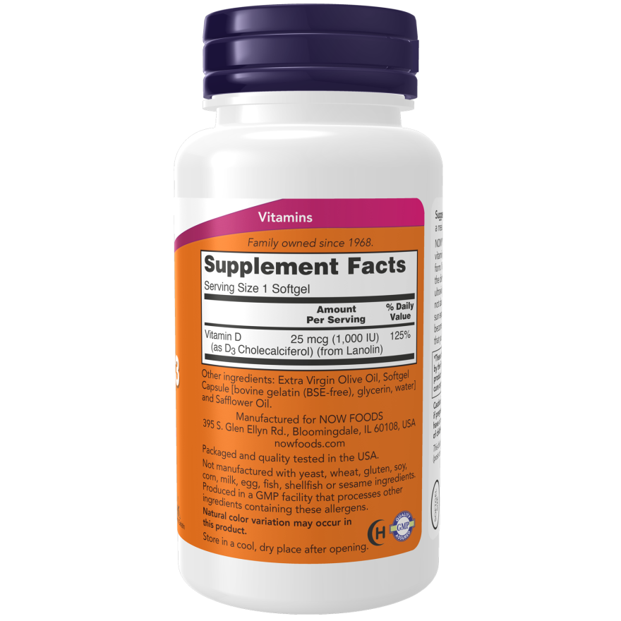 Vitamin D-3 1000 IU Softgels-Vitamins-AlchePharma