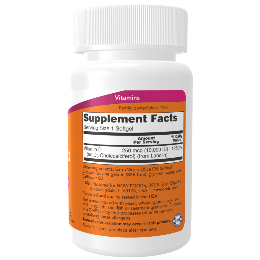 Vitamin D-3 10,000 IU Softgels-Vitamins-AlchePharma