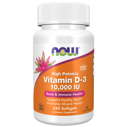 Vitamin D-3 10,000 IU Softgels-Vitamins-AlchePharma
