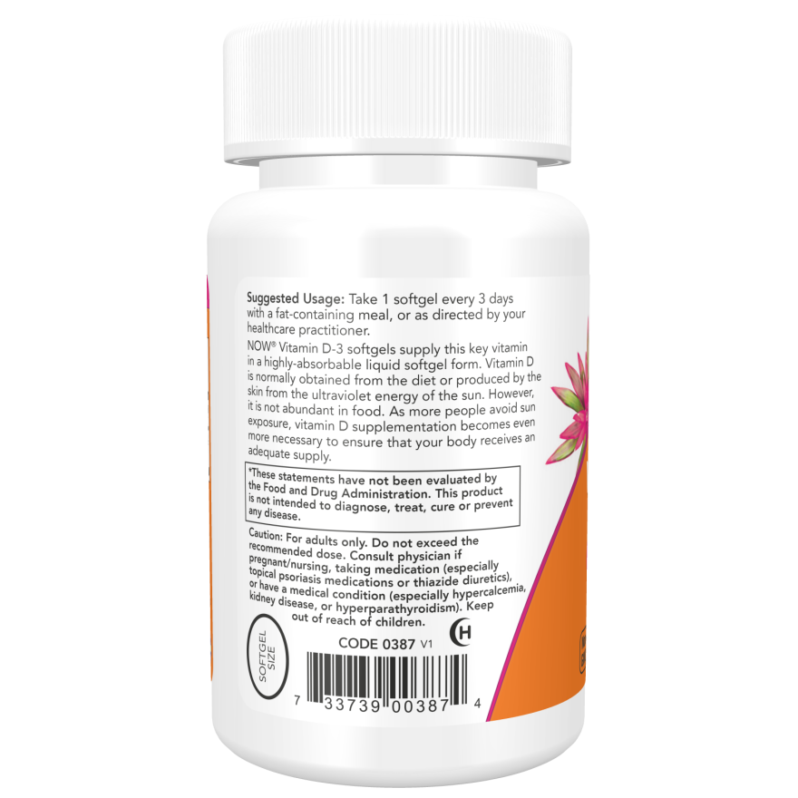 Vitamin D-3 10,000 IU Softgels-Vitamins-AlchePharma