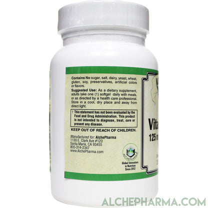Vitamin D-3 125 mcg (5,000 IU) from Lanolin in a base of Safflower oil-Vitamin-AlchePharma
