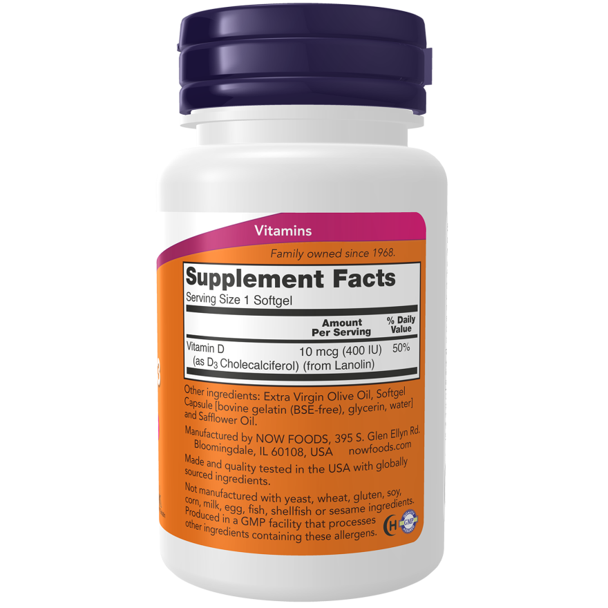 Vitamin D-3 400 IU Softgels-Vitamins-AlchePharma