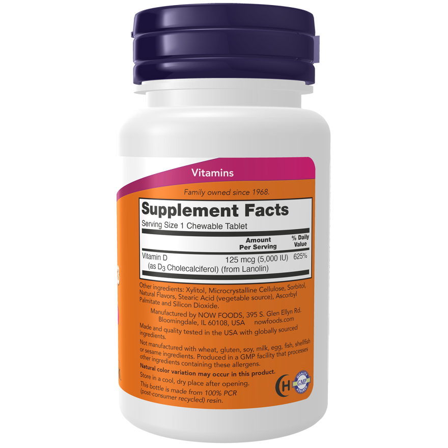 Vitamin D-3 5000 IU Chewables-Vitamins-AlchePharma