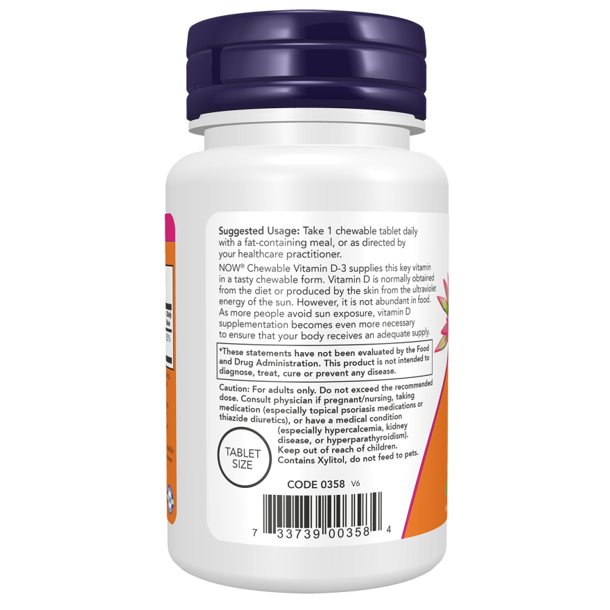 Vitamin D-3 5000 IU Chewables-Vitamins-AlchePharma