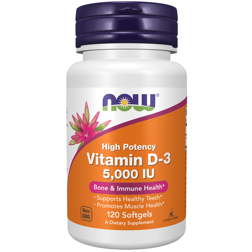 VIT D-3 5000IU 120 SGELS-Vitamins-AlchePharma
