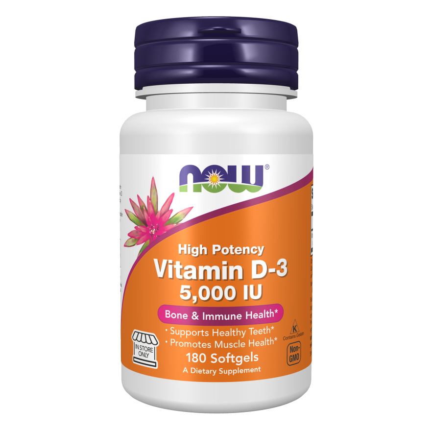 VIT D-3 5000IU 120 SGELS-Vitamins-AlchePharma