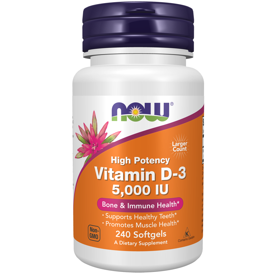 VIT D-3 5000IU 120 SGELS-Vitamins-AlchePharma